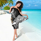 Custom New Zealand Silver Fern Rugby Sarong 2024 Aotearoa Maori Mascot Go All Black