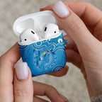 Australia Indigenous AirPods Case Blue Ribbon Lizards Autism Awareness - Aussie Hoodie