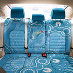 Australia Indigenous Back Car Seat Cover Blue Ribbon Lizards Autism Awareness - Aussie Hoodie
