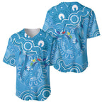 Australia Indigenous Baseball Jersey Blue Ribbon Lizards Autism Awareness - Aussie Hoodie