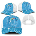 Australia Indigenous Baseball Net Cap Blue Ribbon Lizards Autism Awareness - Aussie Hoodie