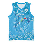 Australia Indigenous Basketball Jersey Blue Ribbon Lizards Autism Awareness - Aussie Hoodie