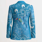 Australia Indigenous Blazer Blue Ribbon Lizards Autism Awareness - Aussie Hoodie