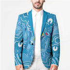 Australia Indigenous Blazer Blue Ribbon Lizards Autism Awareness - Aussie Hoodie