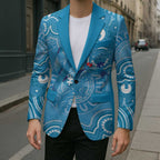 Australia Indigenous Blazer Blue Ribbon Lizards Autism Awareness - Aussie Hoodie
