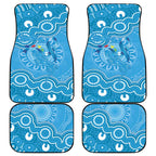 Australia Indigenous Car Mats Blue Ribbon Lizards Autism Awareness - Aussie Hoodie