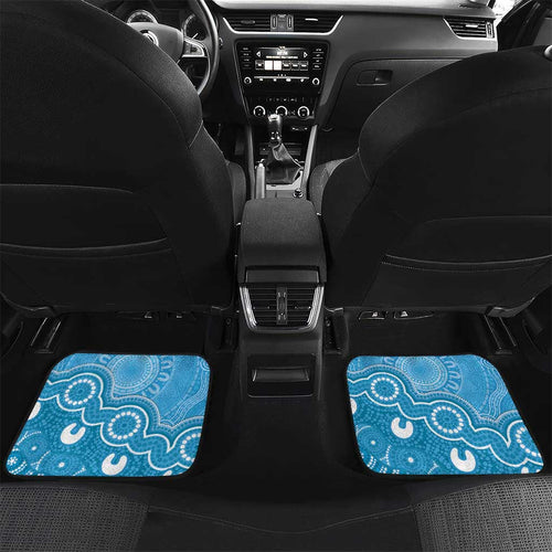 Australia Indigenous Car Mats Blue Ribbon Lizards Autism Awareness - Aussie Hoodie