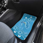Australia Indigenous Car Mats Blue Ribbon Lizards Autism Awareness - Aussie Hoodie