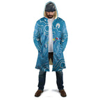 Australia Indigenous Cloak Blue Ribbon Lizards Autism Awareness - Aussie Hoodie
