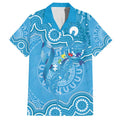 Australia Indigenous Hawaiian Shirt Blue Ribbon Lizards Autism Awareness - Aussie Hoodie