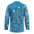 Australia Indigenous Hockey Jersey Blue Ribbon Lizards Autism Awareness - Aussie Hoodie