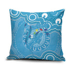 Australia Indigenous Pillow Cover Blue Ribbon Lizards Autism Awareness - Aussie Hoodie