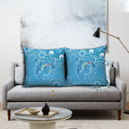 Australia Indigenous Pillow Cover Blue Ribbon Lizards Autism Awareness - Aussie Hoodie