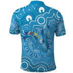 Australia Indigenous Polo Shirt Blue Ribbon Lizards Autism Awareness - Aussie Hoodie