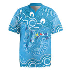 Australia Indigenous Rugby Jersey Blue Ribbon Lizards Autism Awareness - Aussie Hoodie