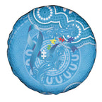 Australia Indigenous Spare Tire Cover Blue Ribbon Lizards Autism Awareness - Aussie Hoodie