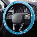 Australia Indigenous Steering Wheel Cover Blue Ribbon Lizards Autism Awareness - Aussie Hoodie