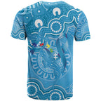 Australia Indigenous T Shirt Blue Ribbon Lizards Autism Awareness - Aussie Hoodie