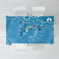 Australia Indigenous Tablecloth Blue Ribbon Lizards Autism Awareness - Aussie Hoodie