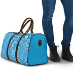 Australia Indigenous Travel Bag Blue Ribbon Lizards Autism Awareness - Aussie Hoodie
