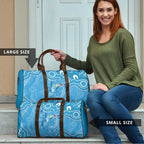 Australia Indigenous Travel Bag Blue Ribbon Lizards Autism Awareness - Aussie Hoodie