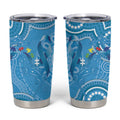 Australia Indigenous Tumbler Cup Blue Ribbon Lizards Autism Awareness - Aussie Hoodie