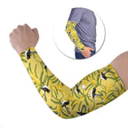 Australia Wattle Day Arm Sleeves Acacia Pycnantha Willie Wagtail Seamless Style