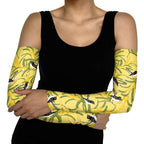 Australia Wattle Day Arm Sleeves Acacia Pycnantha Willie Wagtail Seamless Style