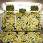 Australia Wattle Day Back Car Seat Cover Acacia Pycnantha Willie Wagtail Seamless Style