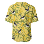 Australia Wattle Day Baseball Jersey Acacia Pycnantha Willie Wagtail Seamless Style