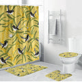 Australia Wattle Day Bathroom Set Acacia Pycnantha Willie Wagtail Seamless Style