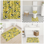 Australia Wattle Day Bathroom Set Acacia Pycnantha Willie Wagtail Seamless Style