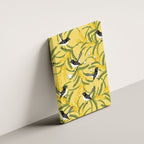 Australia Wattle Day Canvas Wall Art Acacia Pycnantha Willie Wagtail Seamless Style