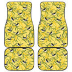 Australia Wattle Day Car Mats Acacia Pycnantha Willie Wagtail Seamless Style