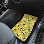 Australia Wattle Day Car Mats Acacia Pycnantha Willie Wagtail Seamless Style