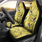 Australia Wattle Day Car Seat Cover Acacia Pycnantha Willie Wagtail Seamless Style