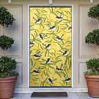 Australia Wattle Day Door Cover Acacia Pycnantha Willie Wagtail Seamless Style