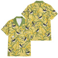 Australia Wattle Day Family Matching Tank Maxi Dress and Hawaiian Shirt Acacia Pycnantha Willie Wagtail Seamless Style