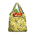 Australia Wattle Day Grocery Bag Acacia Pycnantha Willie Wagtail Seamless Style