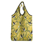 Australia Wattle Day Grocery Bag Acacia Pycnantha Willie Wagtail Seamless Style