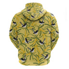Australia Wattle Day Hoodie Acacia Pycnantha Willie Wagtail Seamless Style