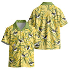Australia Wattle Day Kid Hawaiian Shirt Acacia Pycnantha Willie Wagtail Seamless Style