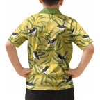 Australia Wattle Day Kid Hawaiian Shirt Acacia Pycnantha Willie Wagtail Seamless Style