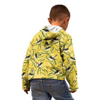 Australia Wattle Day Kid Hoodie Acacia Pycnantha Willie Wagtail Seamless Style