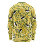 Australia Wattle Day Long Sleeve Shirt Acacia Pycnantha Willie Wagtail Seamless Style