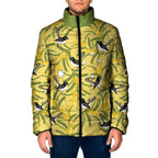 Australia Wattle Day Padded Jacket Acacia Pycnantha Willie Wagtail Seamless Style