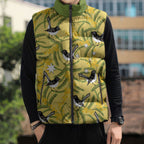 Australia Wattle Day Sleeveless Puffer Jacket Acacia Pycnantha Willie Wagtail Seamless Style