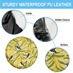 Australia Wattle Day Spare Tire Cover Acacia Pycnantha Willie Wagtail Seamless Style