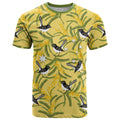 Australia Wattle Day T Shirt Acacia Pycnantha Willie Wagtail Seamless Style