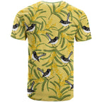 Australia Wattle Day T Shirt Acacia Pycnantha Willie Wagtail Seamless Style